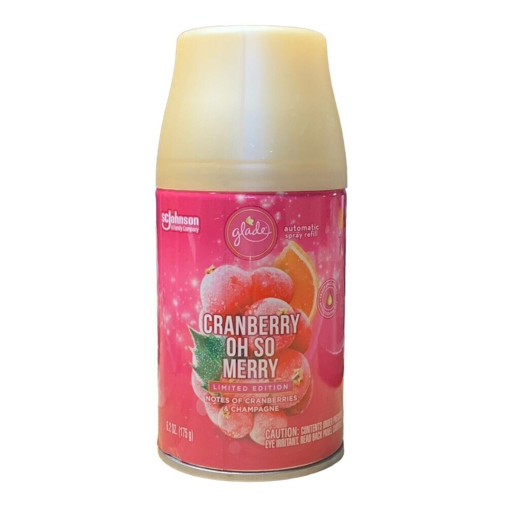 Glade Cranberry Oh So Merry Automatic Spray Refill Air Freshener Limited Edition